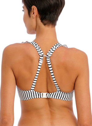 Freya Swimwear - Bikini Top Freya Jewel Cove High Apex Bikini Top Stripe Black