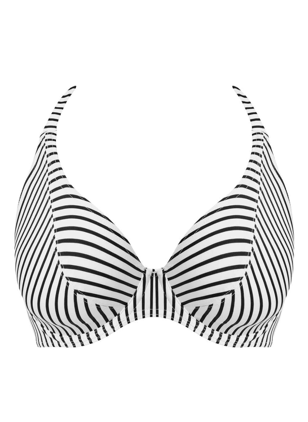 Freya Swimwear - Bikini Top Freya Jewel Cove UW Halter Bikini Top Stripe Black