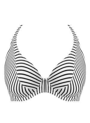 Freya Swimwear - Bikini Top Freya Jewel Cove UW Halter Bikini Top Stripe Black