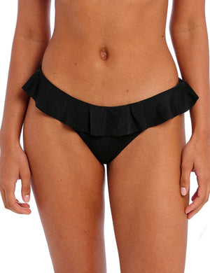 Freya Swimwear - Brief Freya Jewel Cove Italini With Frill Plain Black