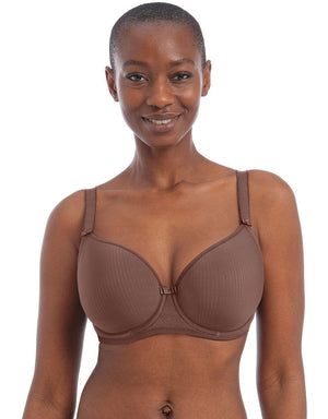 Freya T-Shirt Bra - Moulded Freya Idol Moulded Balcony T-Shirt Bra Coffee Roast