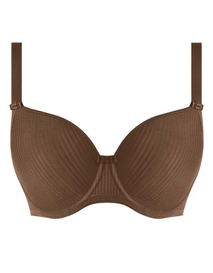 Freya T-Shirt Bra - Moulded Freya Idol Moulded Balcony T-Shirt Bra Coffee Roast