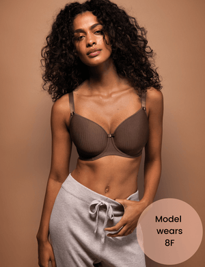 Freya T-Shirt Bra - Moulded Freya Idol Moulded Balcony T-Shirt Bra Coffee Roast