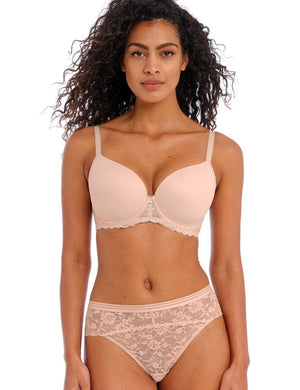 Freya T-Shirt Bra - Moulded Freya Offbeat UW Moulded Demi T-Shirt Bra Natural Beige