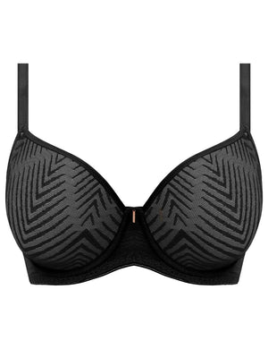 Freya T-Shirt Bra - Moulded Freya Tailored UW Moulded Plunge T-Shirt Bra Black