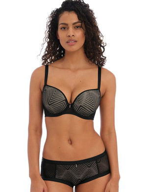 Freya T-Shirt Bra - Moulded Freya Tailored UW Moulded Plunge T-Shirt Bra Black