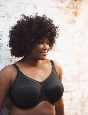 Goddess Lingerie - Non-Moulded Goddess Verity UW Full Cup Bra Black