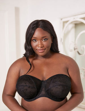Goddess Lingerie - Strapless Goddess Verity UW Strapless Bra Black