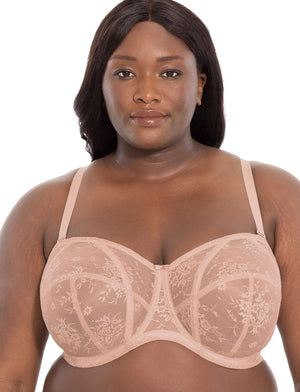 Goddess Lingerie - Strapless Goddess Verity UW Strapless Bra Fawn