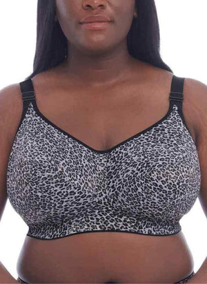 Goddess Lingerie - Wirefree Goddess Celeste Non Wired Bra Gray Leopard