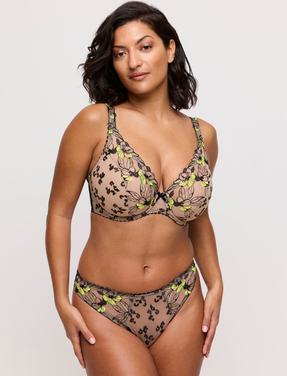 Primadonna Manali Half Padded Plunge Bra Wild Bloom