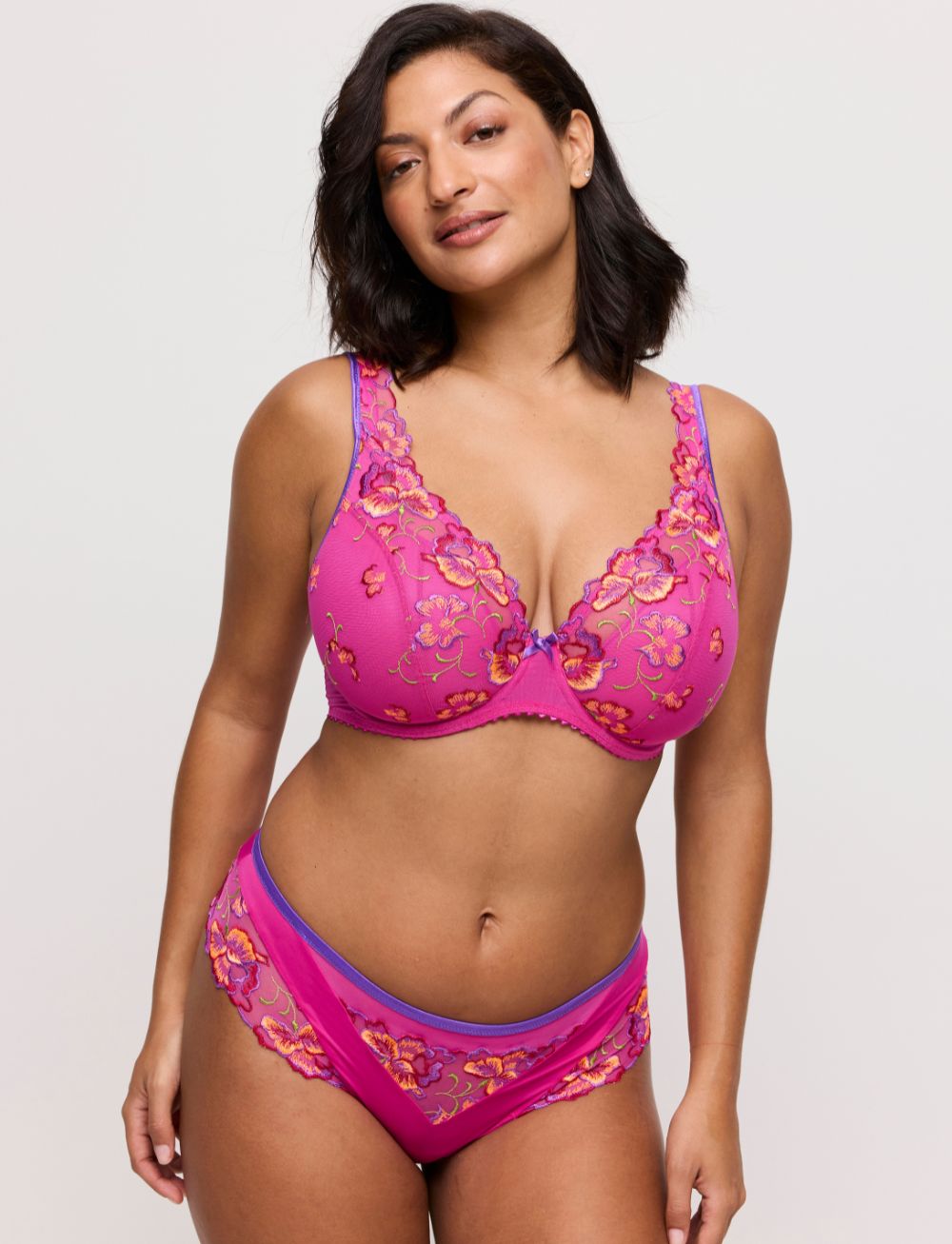 Primadonna Devdaha Half Padded Plunge Bra Very Berry