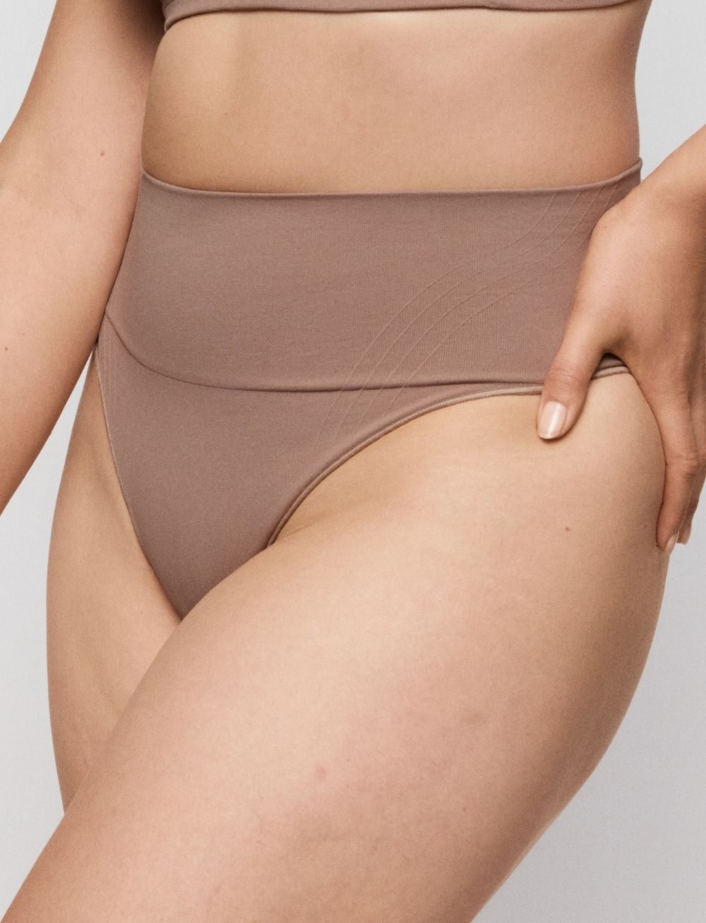 Primadonna Nudda High Waist Thong Ginger