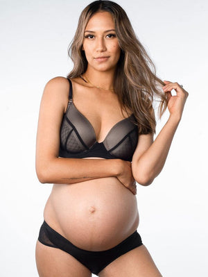 Hotmilk Maternity - Bra - Underwired Hotmilk Lunar Eclipse Plunge Nursing Bra Black