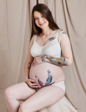 Hotmilk Maternity - Bra - Wirefree Hotmilk Show Off Nursing Bra Ivory