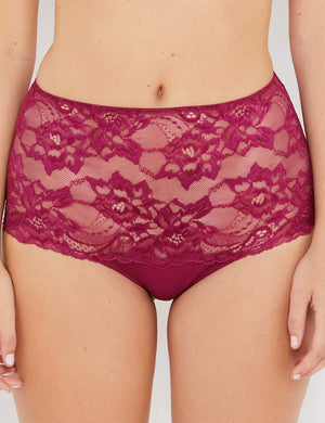 Katherine Hamilton Lingerie - Brief Katherine Hamilton Simone High Waisted Knicker Boysenberry