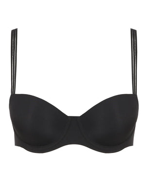 Marie Jo L'Aventure T-Shirt Bra - Moulded Marie Jo L'Aventure Louie Padded Balcony Bra Black