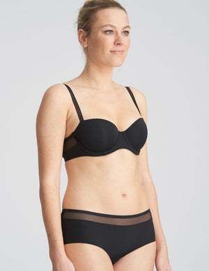 Marie Jo L'Aventure T-Shirt Bra - Moulded Marie Jo L'Aventure Louie Padded Balcony Bra Black