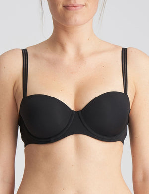 Marie Jo L'Aventure T-Shirt Bra - Moulded Marie Jo L'Aventure Louie Padded Balcony Bra Black