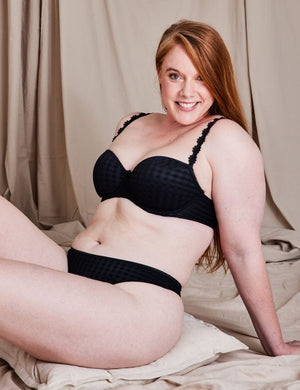 Marie Jo T-Shirt Bra - Moulded Marie Jo Avero Padded Balcony Bra Black
