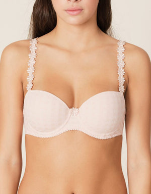 Marie Jo T-Shirt Bra - Moulded Marie Jo Avero Padded Balcony Bra Pearly Pink