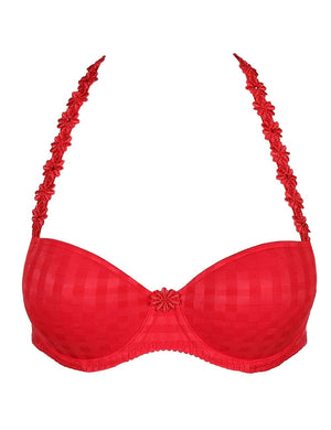 Marie Jo T-Shirt Bra - Moulded Marie Jo Avero Padded Balcony Bra Scarlet