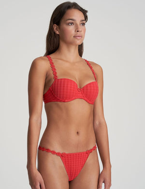 Marie Jo T-Shirt Bra - Moulded Marie Jo Avero Padded Balcony Bra Scarlet
