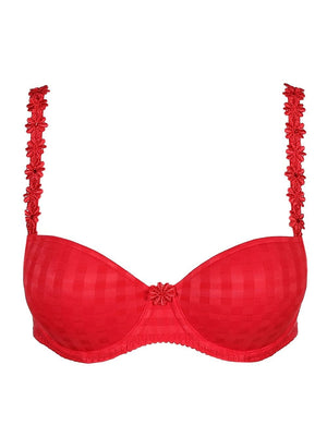 Marie Jo T-Shirt Bra - Moulded Marie Jo Avero Padded Balcony Bra Scarlet