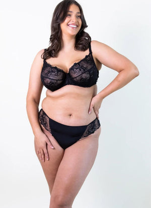 Marvell Lane Lingerie - Non-Moulded Marvell Lane Evie 3.0 Plunge Bra Black