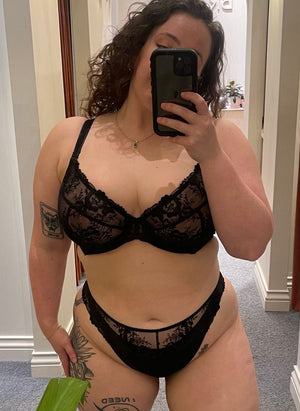 Marvell Lane Lingerie - Non-Moulded Marvell Lane Evie 3.0 Plunge Bra Black