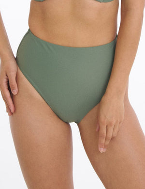 Marvell Lane Swimwear - Brief Marvell Lane Elena High Cut Leg Brief Eucalyptus