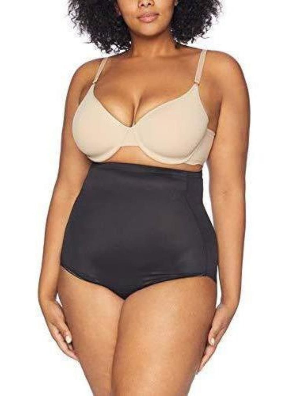 Naomi & Nicole Shapewear - Bottom Naomi & Nicole Unbelievable Comfort Plus Size High Waist Brief Black