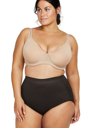 Naomi & Nicole Shapewear - Bottom Naomi & Nicole Unbelievable Comfort Plus Size High Waist Shaping Brief Black