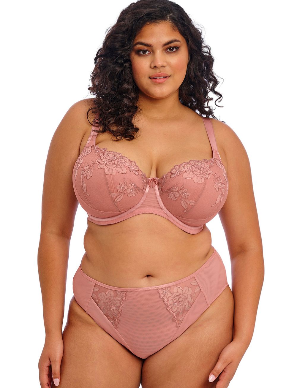 Elomi Teagan UW Padded Half Cup Bra Ash Rose