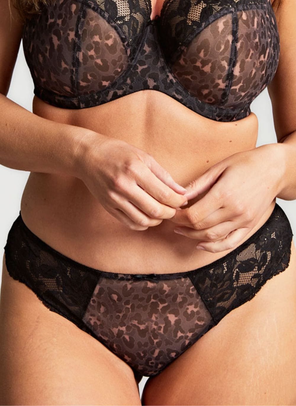 Panache Lingerie - Bottom - Brief Panache Nina Brazilian Brief Black Leopard