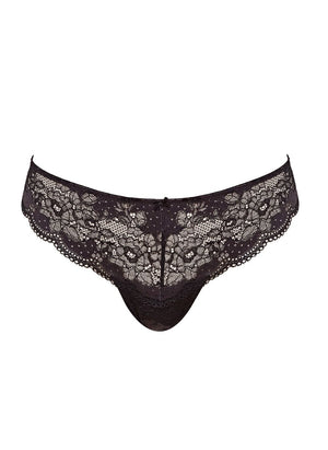 Panache Lingerie - Bottom - Thong Panache Clara Thong Charcoal/Black
