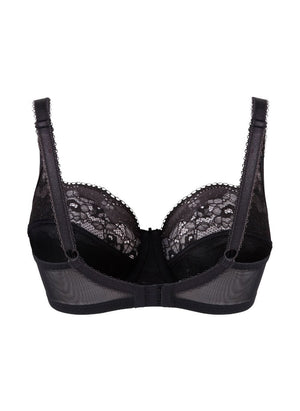 Panache Lingerie - Non-Moulded Panache Clara Full Cup Charcoal/Black