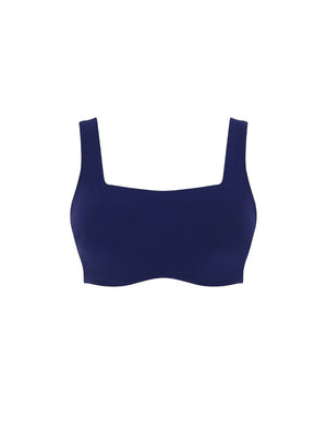 Panache Swimwear - Bikini Top Panache Azzurro Gina Square Neck Crop Top Navy