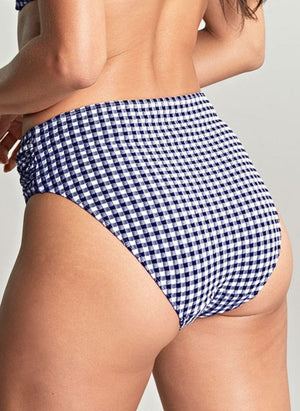 Panache Swimwear - Bottom Panache Gingham Midi Brief Navy Gingham