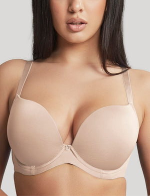 Panache T-Shirt Bra - Moulded Panache Faith Moulded Plunge Bra Latte
