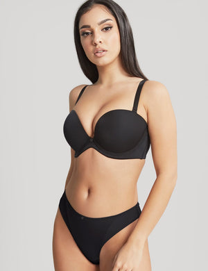 Panache T-Shirt Bra - Moulded Panache Faith Moulded Plunge Strapless Bra Noir