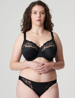Prima Donna Bra - Luxe Prima Donna Deauville Full Cup Plain Bra Black