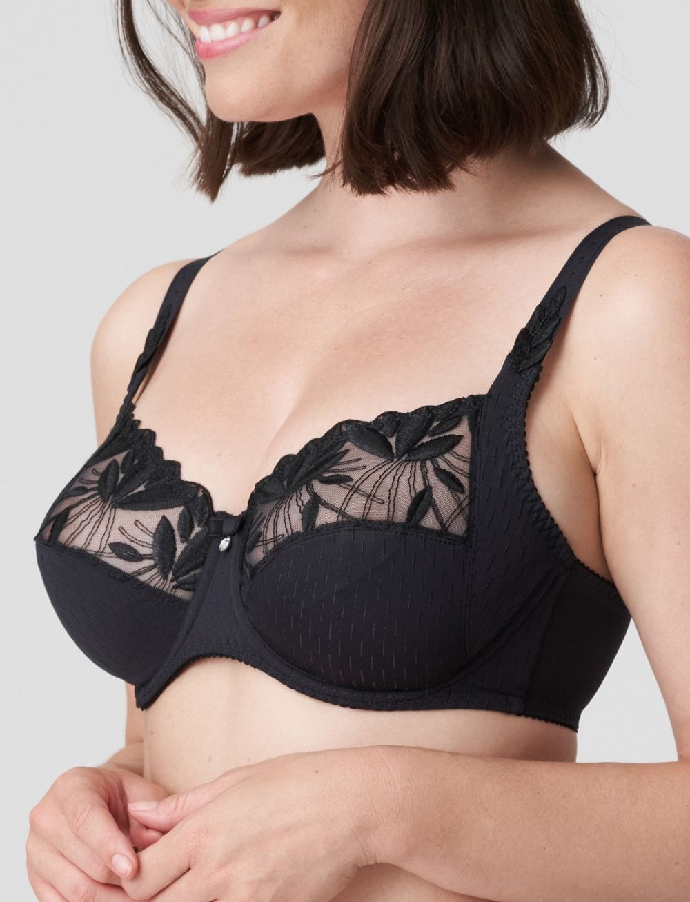 Prima Donna Lingerie - Non-Moulded Prima Donna Orlando Full Cup Bra Charcoal