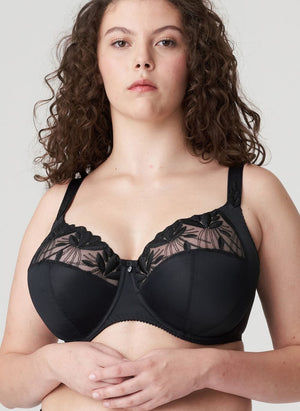 Prima Donna Lingerie - Non-Moulded Prima Donna Orlando Plain Full Cup Bra Charcoal