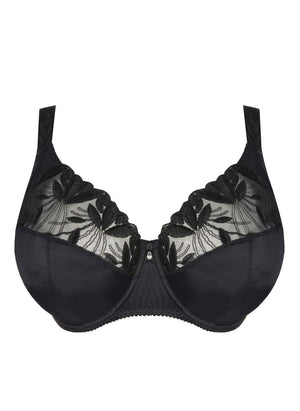 Prima Donna Lingerie - Non-Moulded Prima Donna Orlando Plain Full Cup Bra Charcoal