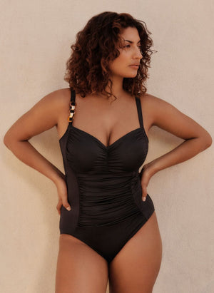 Prima Donna Swimwear - Swimsuit Prima Donna Barrani Full Cup Control Swimsuit Roasted Coffee