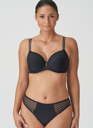 Prima Donna Twist Lingerie - Non-Moulded Prima Donna Twist East End Full Cup Bra Charcoal