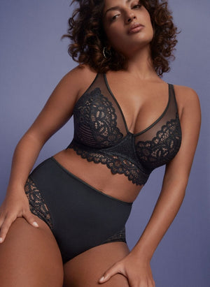 Prima Donna Twist Lingerie - Non-Moulded Prima Donna Twist First Night Triangle Bralette Black