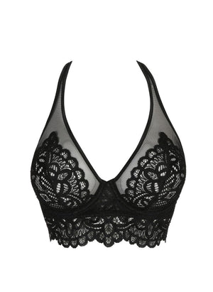 Prima Donna Twist Lingerie - Non-Moulded Prima Donna Twist First Night Triangle Bralette Black