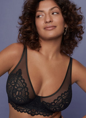Prima Donna Twist Lingerie - Non-Moulded Prima Donna Twist First Night Triangle Bralette Black